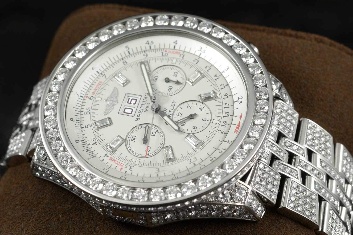 Montres Breitling for Bentley Fully Iced Out