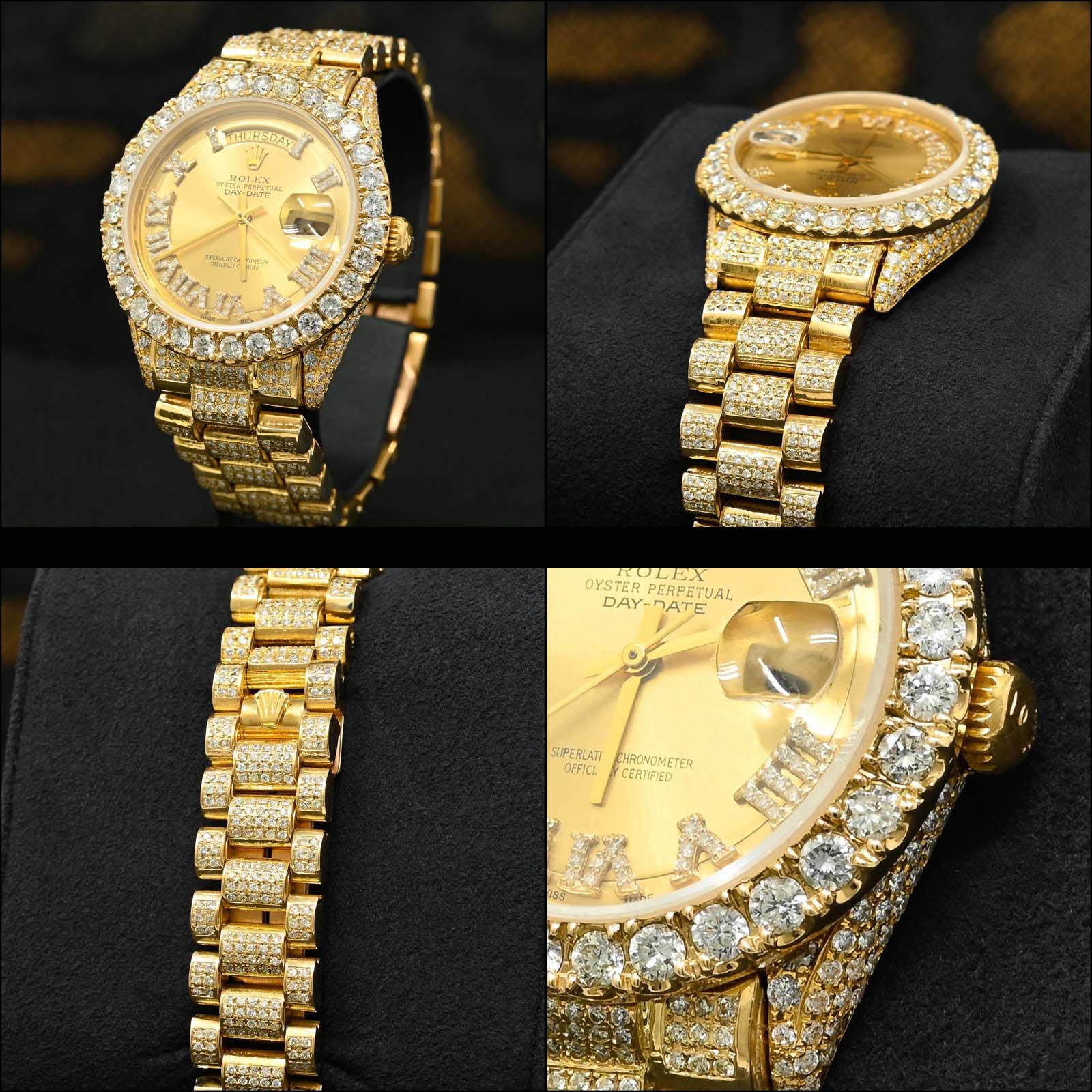 Montre Rolex Day-Date Full Iced Out