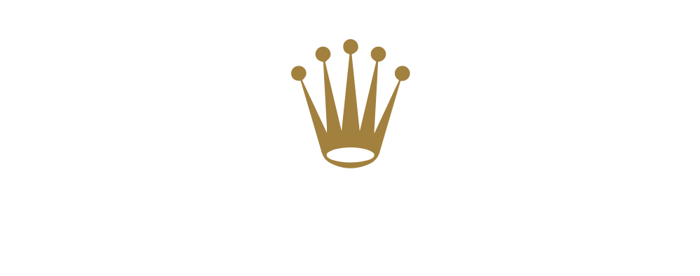 Montre Rolex Logo Or et Blanc
