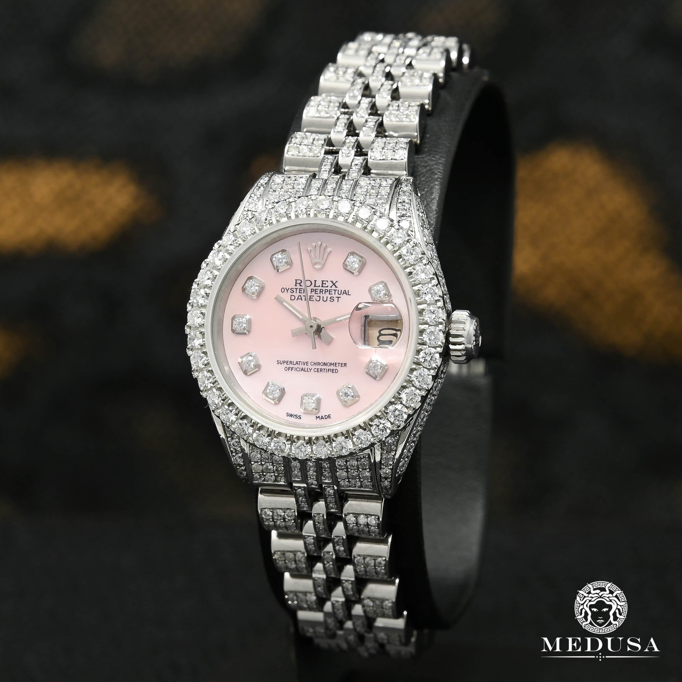 Diamond Rolex Watch Mujer Reloj Rolex Lady-Datejust: Oro Everose