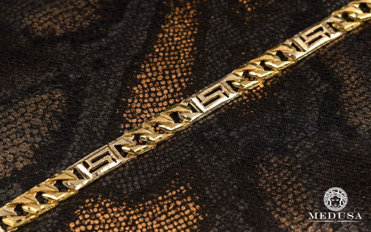 Bracelet en Or 10K | Bracelet Homme 10mm Bracelet Gianni M2