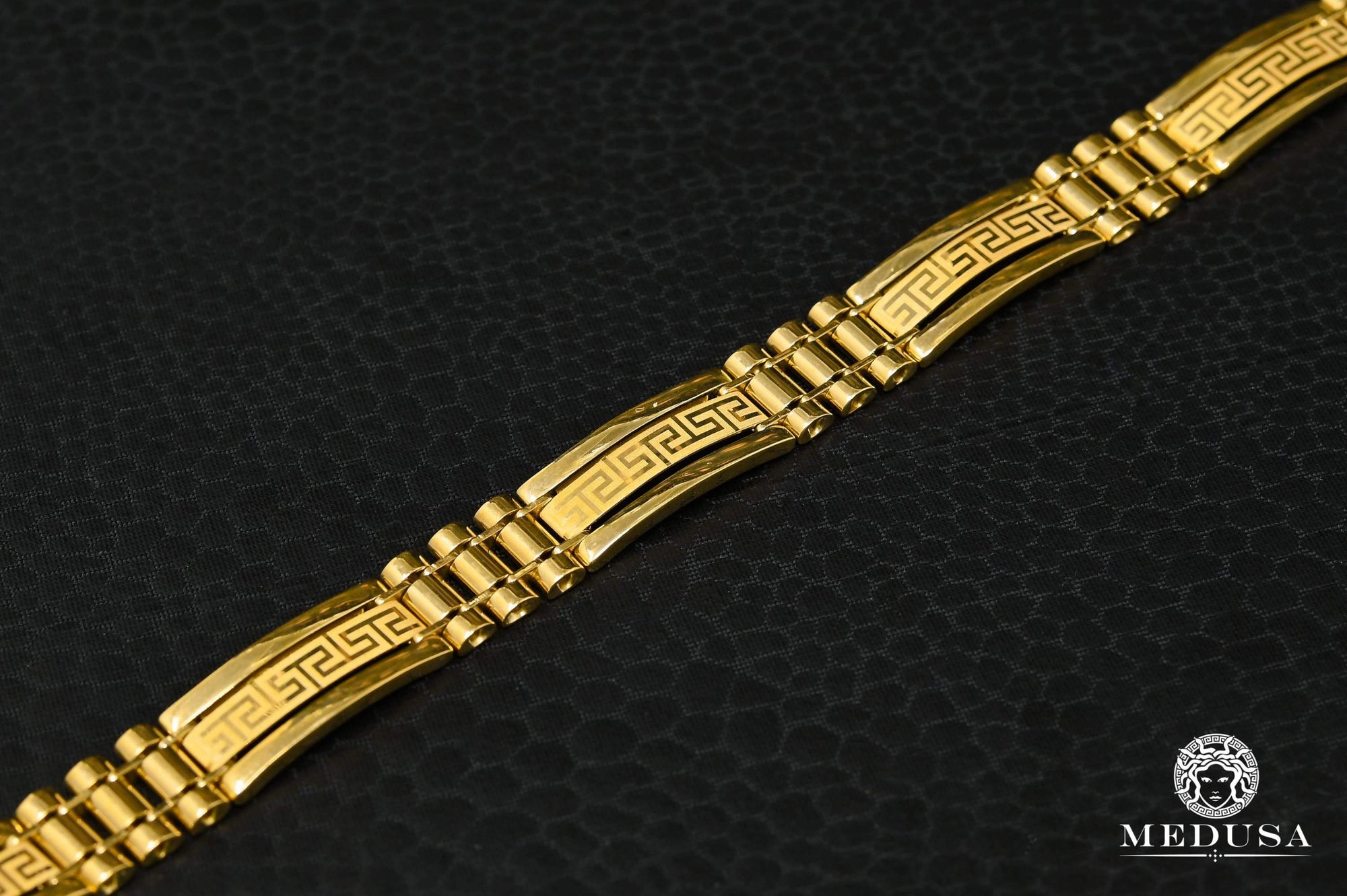 10K Gold Flat Byzantine Bracelet – Exotic Diamonds