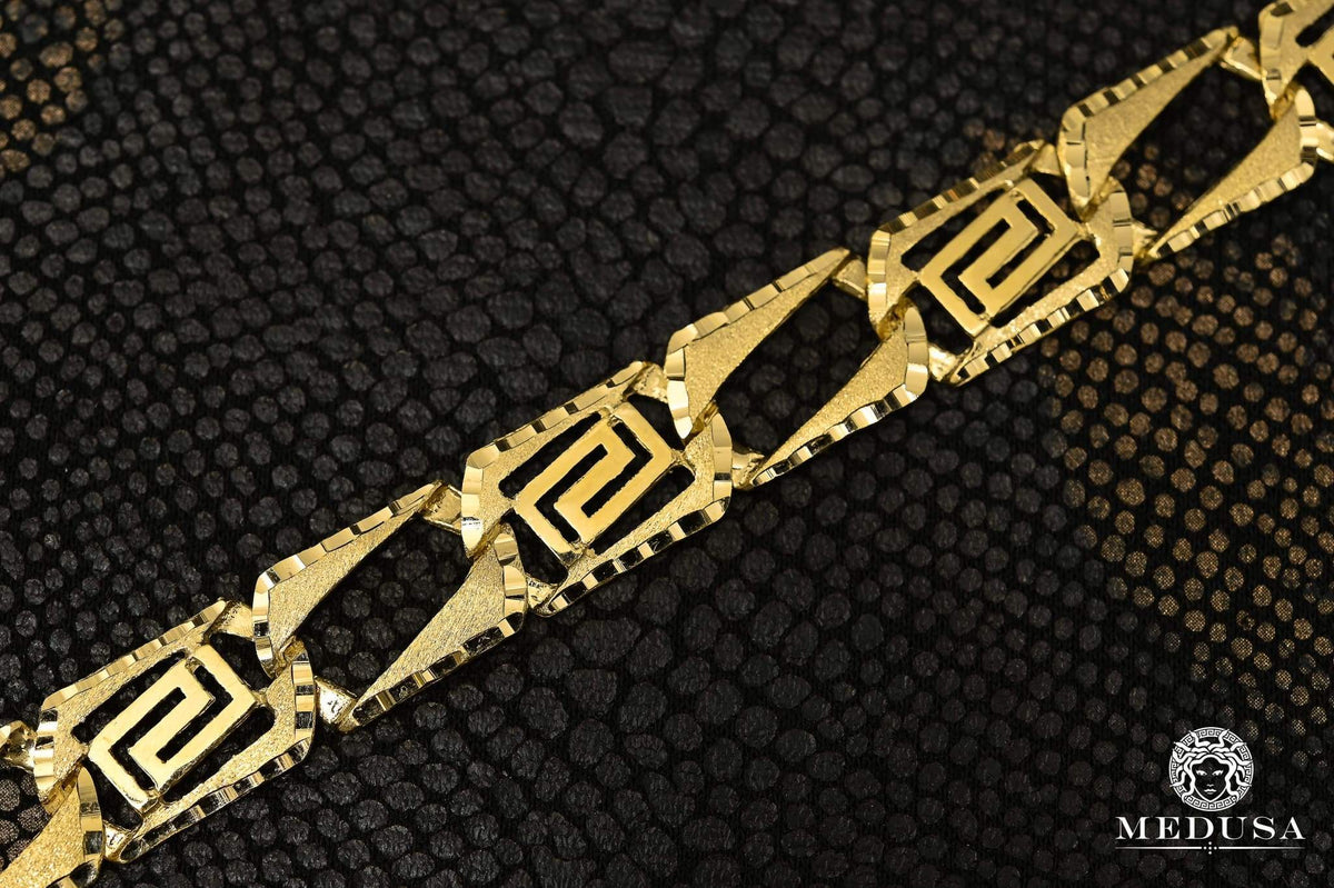 Bracelet en Or 10K | Bracelet Homme 11mm Bracelet Gianni M500