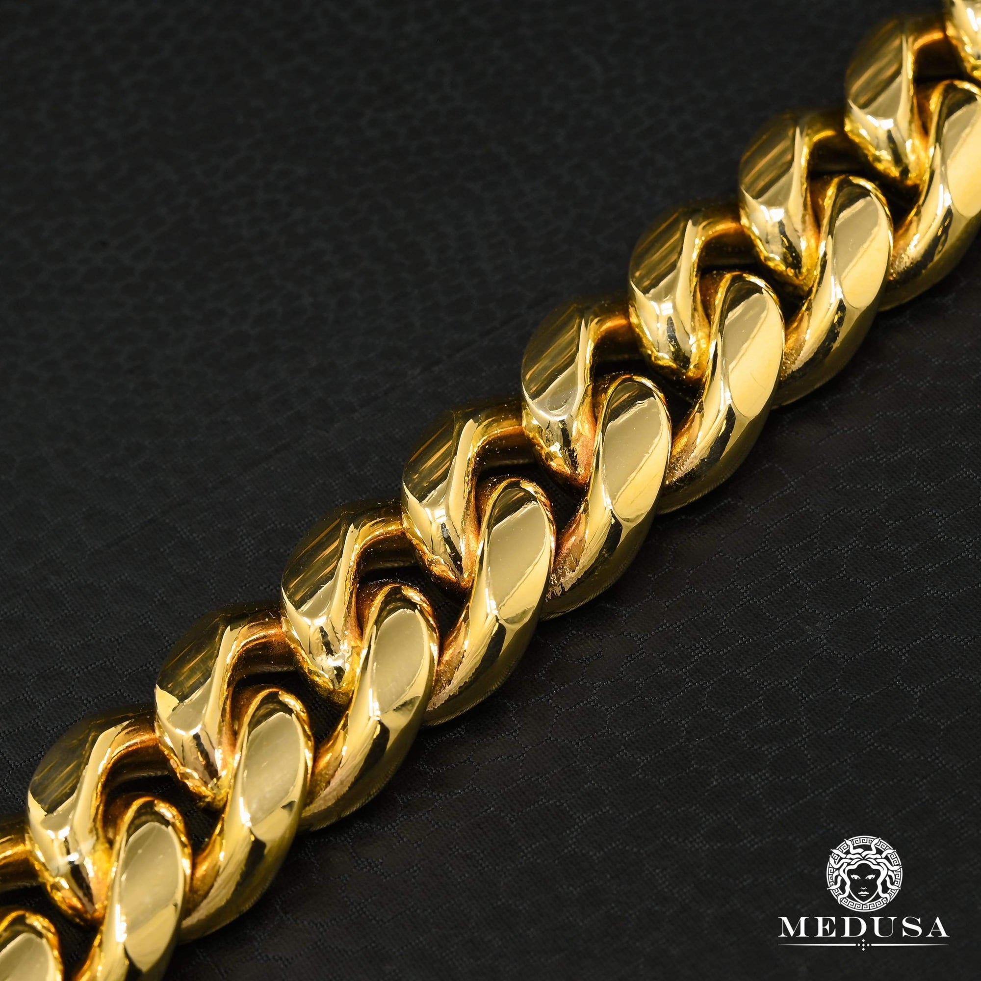 10K Yellow Gold Tigers Eye Link Bracelet – Exotic Diamonds