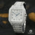Montre Cartier | Montre Homme 40mm Cartier Santos 100 - Full Arabic Iced Stainless