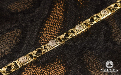 Bracelet en Or 10K | Bracelet Homme 8.5mm Bracelet Gianni M3