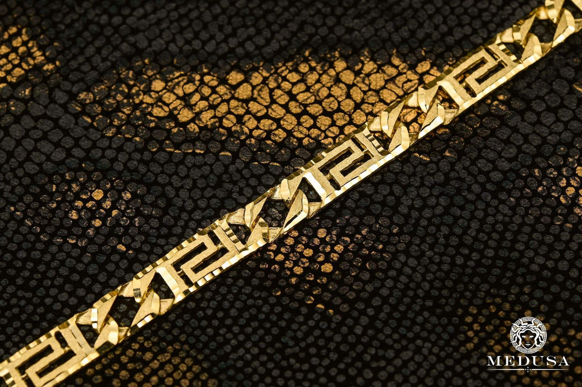Bracelet en Or 10K | Bracelet Homme 8mm Bracelet Gianni M-ALM