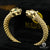 Bracelet Rigide en Or 10K | Bracelet Femme Bangle X7 - Tiger Or Jaune