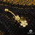 Barbell de Nombril en Or 14K | Bijoux Piercing Barbell F16 Flower Or Jaune