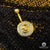 Barbell de Nombril en Or 14K | Bijoux Piercing Barbell F7 Or Jaune