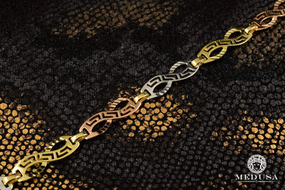 Bracelet en Or 10K | Bracelet Femme Boundless F7 - Infinity Or 3 Tons