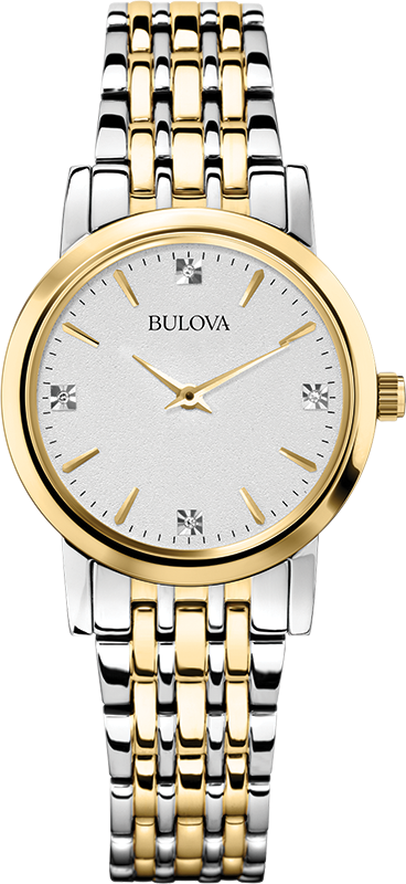 Montre Bulova | Montre Femme Bulova Classic - 98P115 Diamant / Or 2 Tons