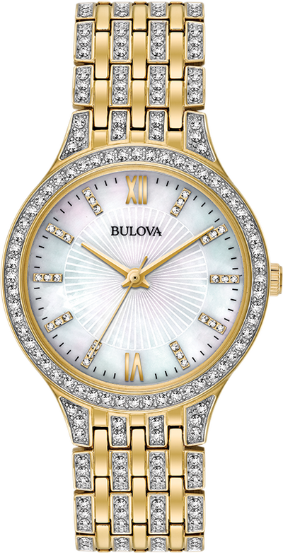 Montre Bulova | Montre Femme Bulova Cristal - 98L234 Swarovski / Or Jaune