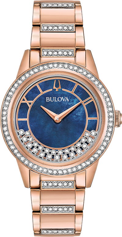 Montre Bulova | Montre Femme Bulova Cristal - 98L247 Swarovski / Or Rose