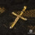 Pendentif en Or 10K | Pendentif Croix Crucifix X12 Or 3 Tons