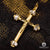 Pendentif en Or 10K | Pendentif Croix Crucifix X8 Or Jaune