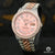Montre Rolex | Montre Homme Datejust 36mm - Rose Dial Iced Out Or Rose 2 Tons