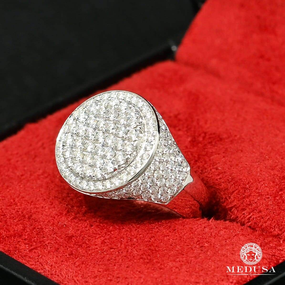Encyclopedia simultaneous lavender 10K Gold Diamond Ring | Luxurious D1 - VVS Men&#39;s Ring | Medusa jewelry  - Medusa Jewelry
