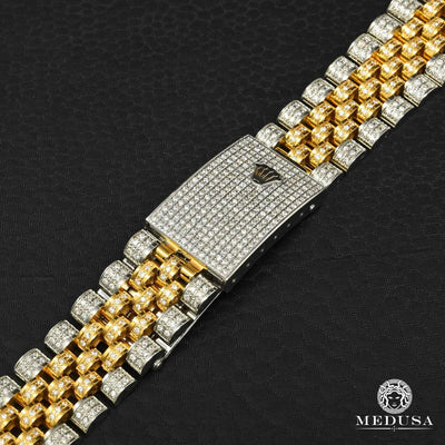 20MM Silver Gold Jubilee Watch Strap Band Oyster Clasp Bracelet For Ro –  STRAPVERS