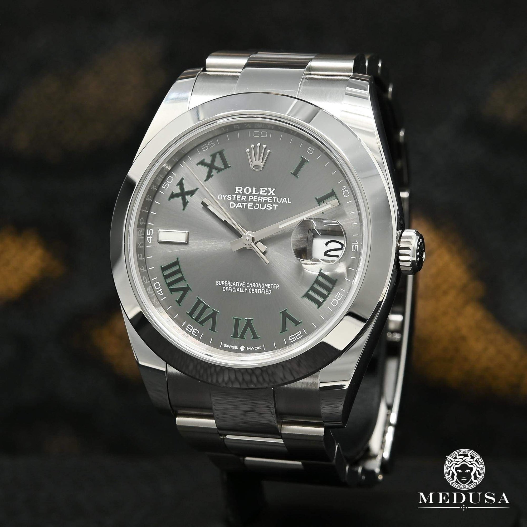 Montre Rolex | Montre Homme Rolex Datejust 41mm - Oyster Wimbledon Stainless