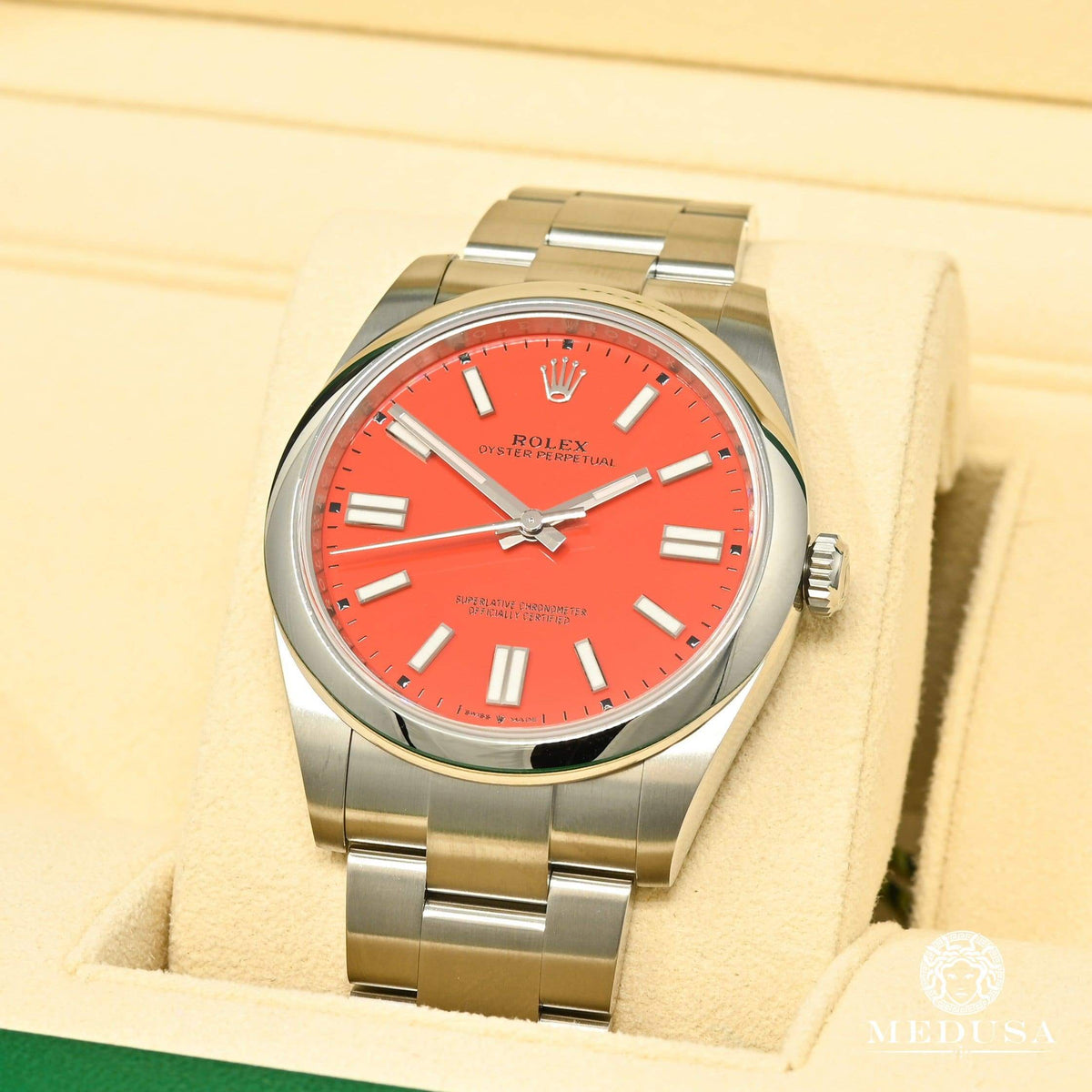 Montre Rolex | Montre Homme Rolex Oyster Perpetual 41mm - Red Stainless