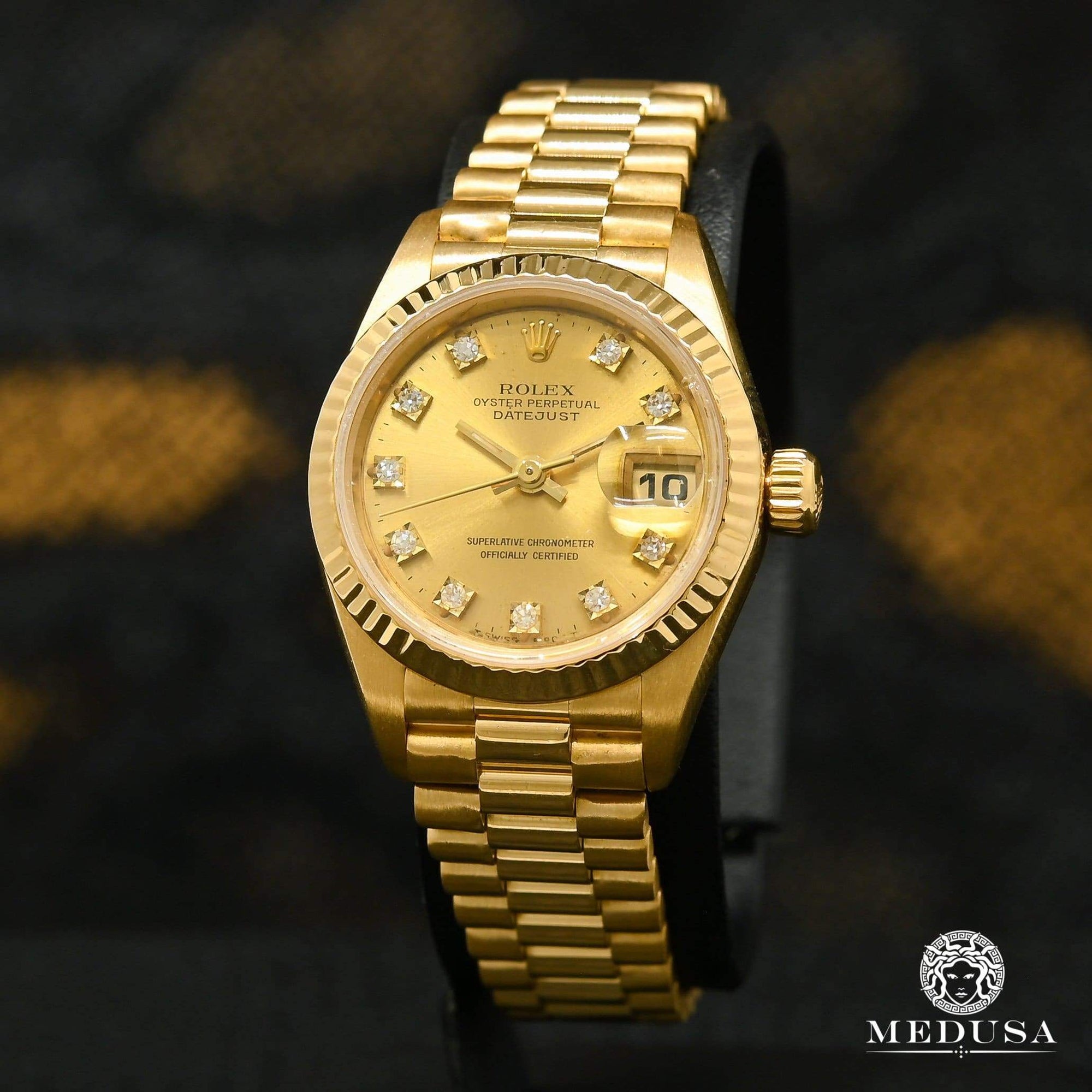 Montre Rolex | Montre Femme Rolex President Datejust 26mm - Gold Or Jaune