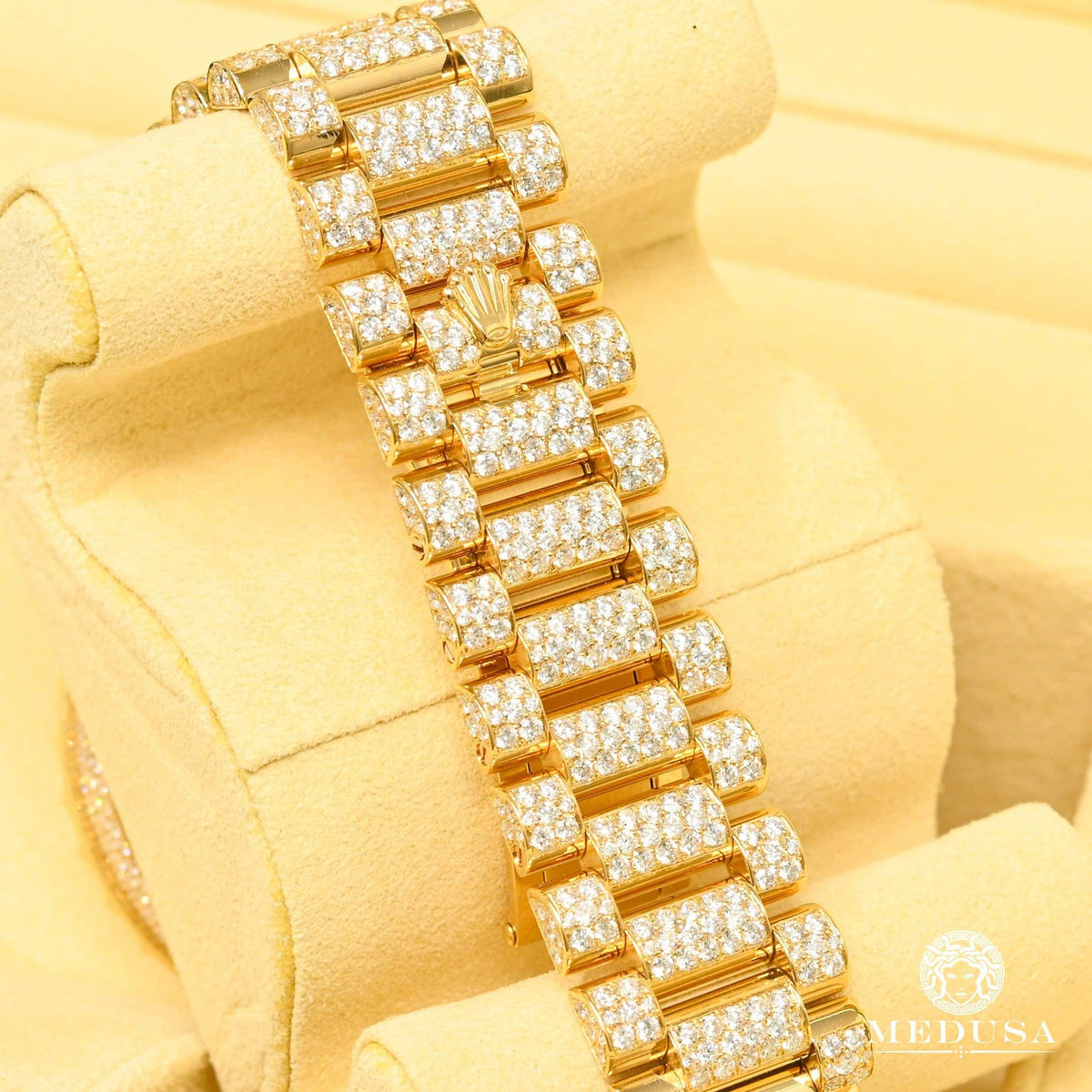 Montre Rolex | Montre Homme Rolex President Day-Date 41mm - Full Honeycomb Baguette Or Jaune