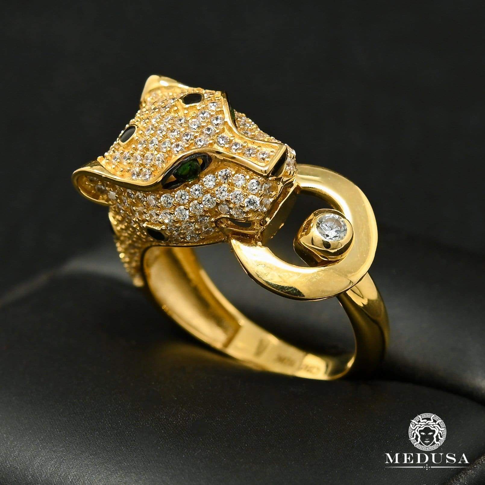 Plasticity Best art 10K Gold Ring | Tiger F14 Ladies Ring | Medusa jewelry - Medusa Jewelry